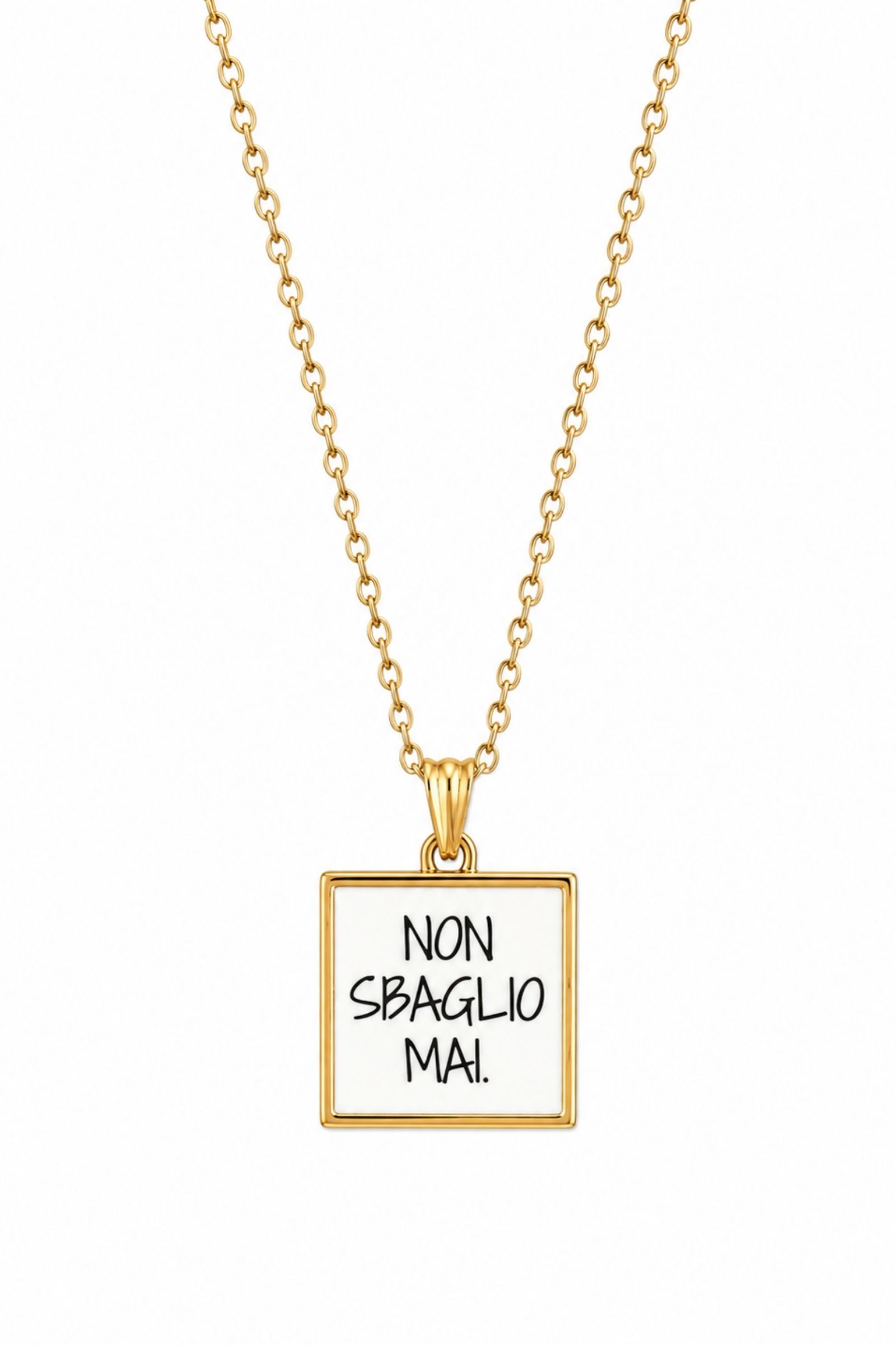 COLLANA CON CIONDOLO IN ACCIAIO - immagine 2