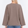 T-SHIRT OVERSIZE A MANICHE LUNGHE AMPIE - immagine 3