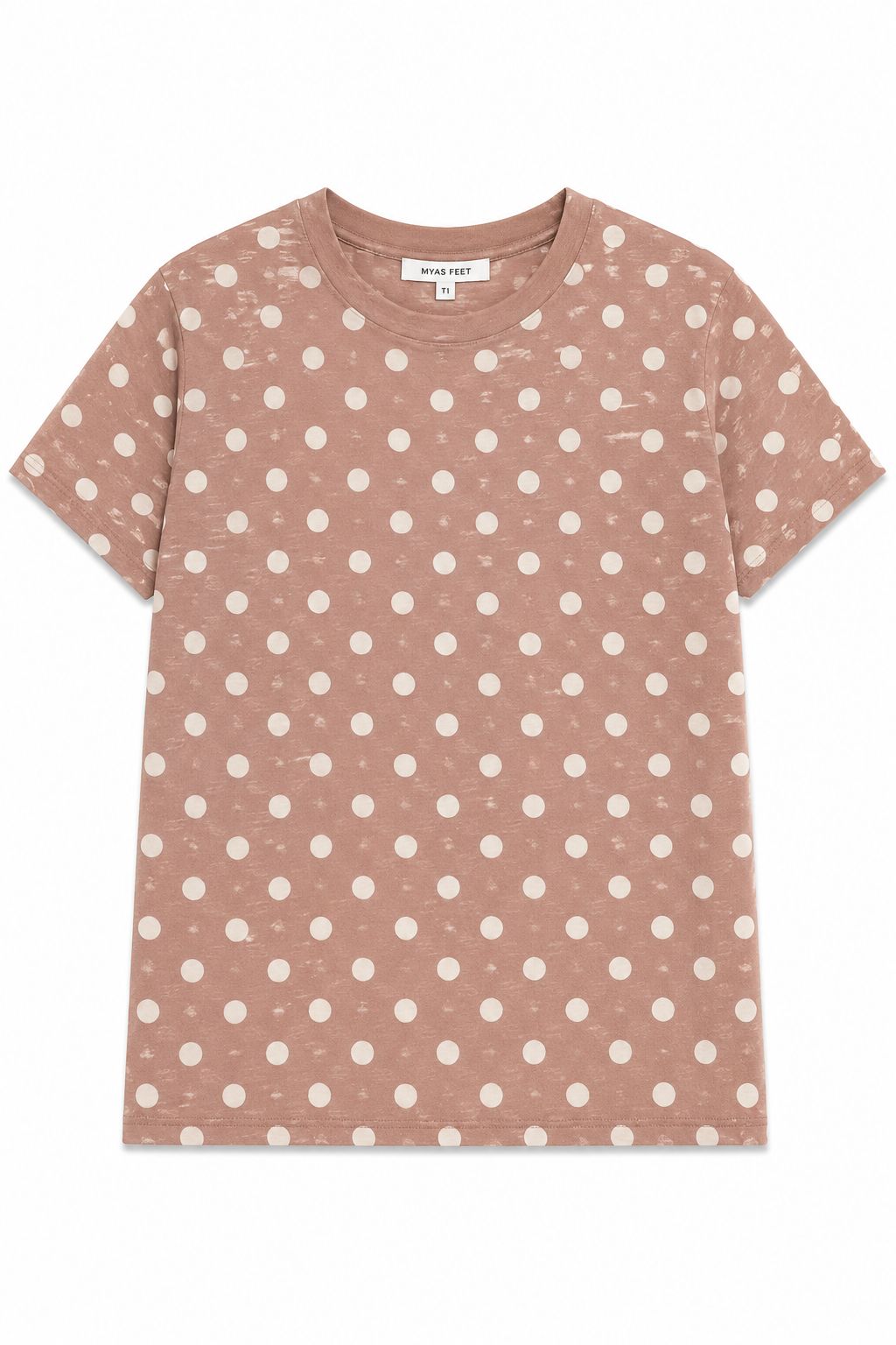9f98002f-5322-4566-8029-d0e25abdc956 MAGLIA A POIS IN MISTO LINO - Camel, TU
