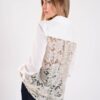 CAMICIA CON INSERTI IN PIZZO FLOREALE