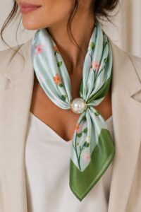 FOULARD FANTASIA CON PERLA