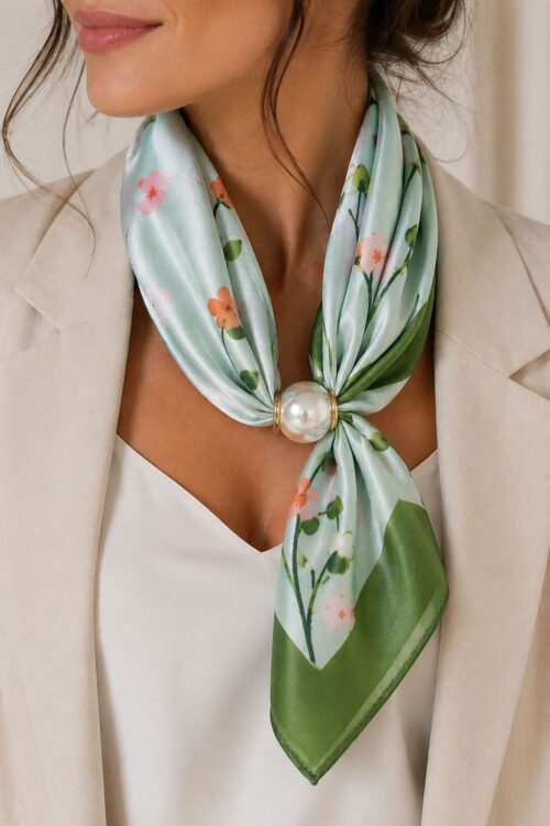 FOULARD FANTASIA CON PERLA