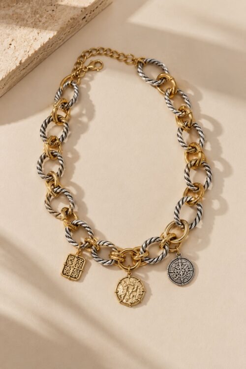 COLLANA A CATENA CON CIONDOLI