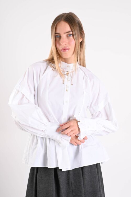 CAMICIA CON VOLANT IN VITA