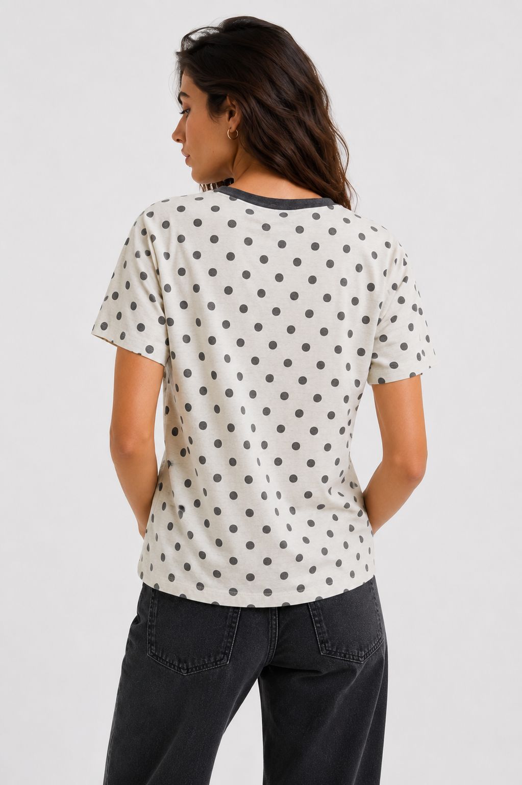 MAGLIA A POIS IN MISTO LINO - Image 3