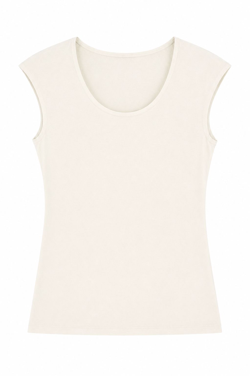 e6cd90f4-723c-4fa7-be74-d5f2f366e56a TOP BASIC IN VISCOSA TAGLIO VIVO - Panna, TU