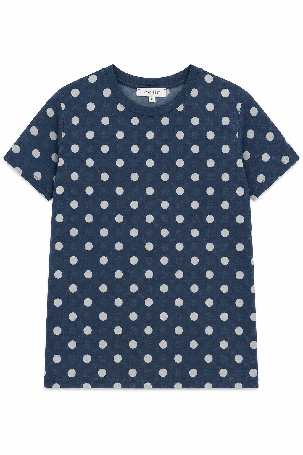 ea65f2d1-6b07-4fd8-a466-735168e01900 MAGLIA A POIS IN MISTO LINO - Blue, TU