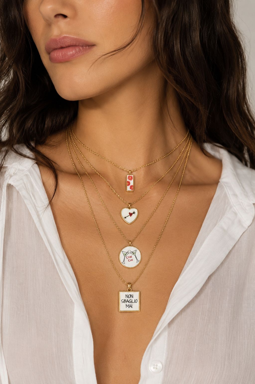 COLLANA CON CIONDOLO IN ACCIAIO