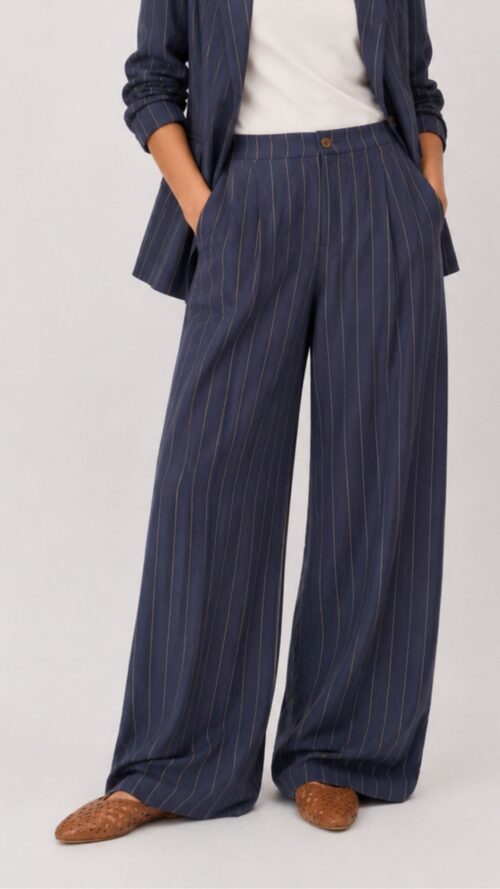 Alternative view of PANTALONI A RIGHE IN MODAL