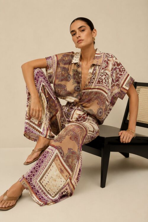 CAMICIA FANTASIA PAISLEY IN VISCOSA
