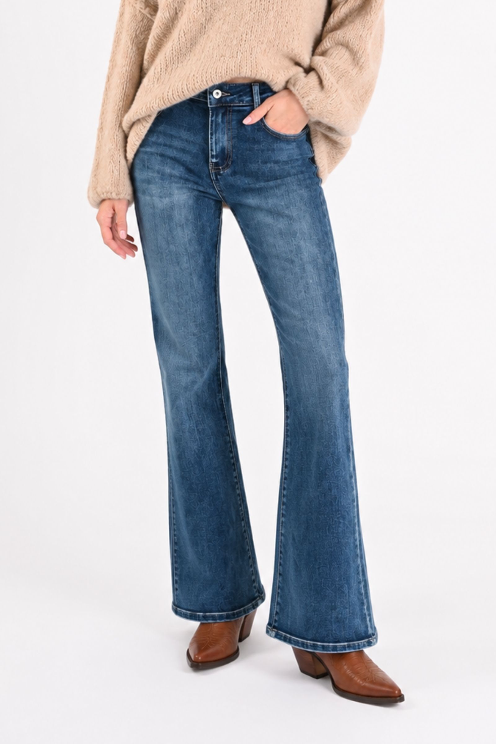 13-2 JEANS FLARE - Blu-jeans, XS