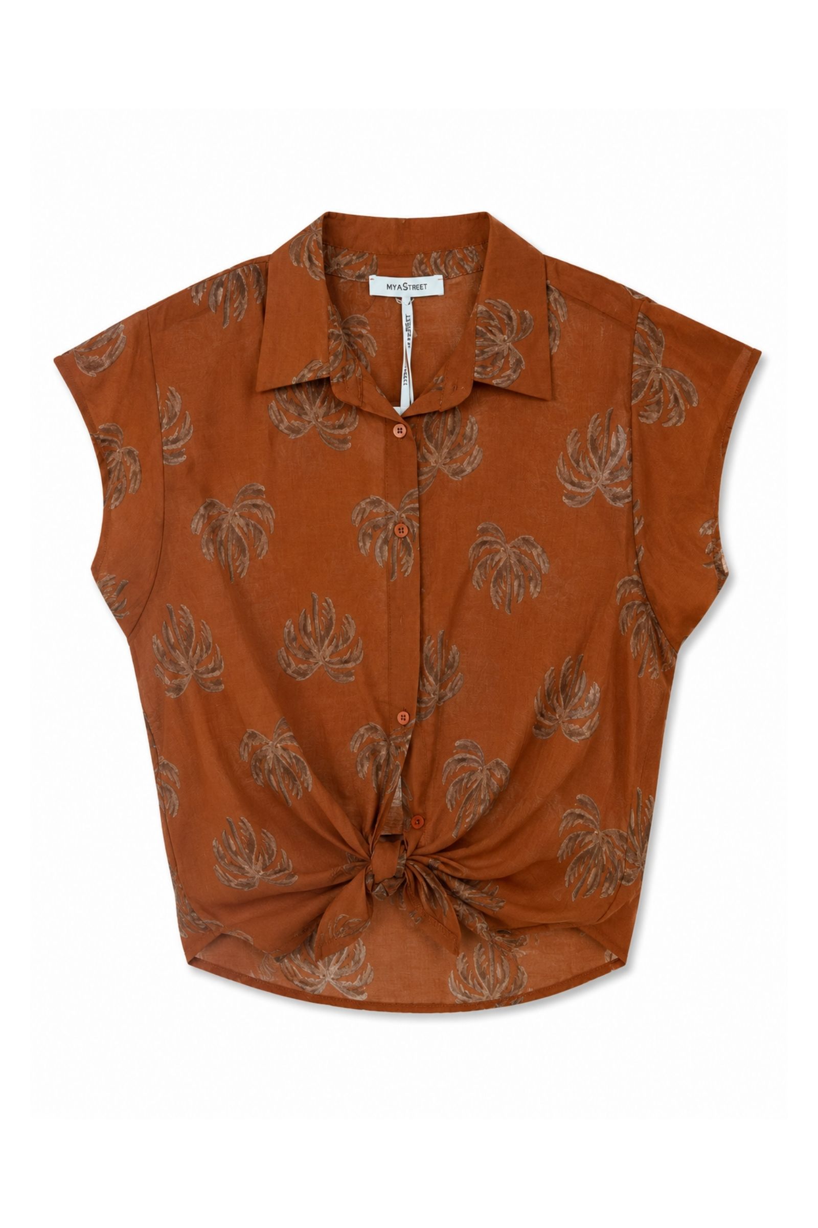 13 CAMICIA CON COLLETTO CLASSICO FANTASIA PALME - Coccio, TU