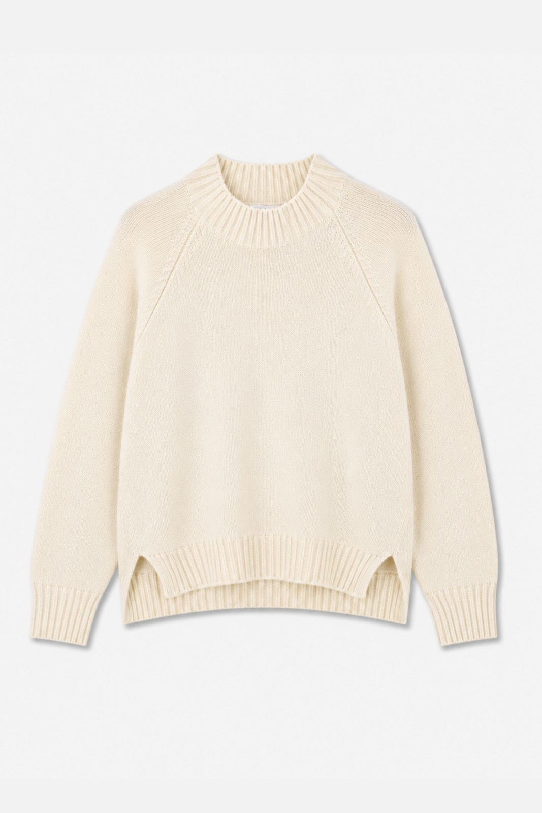 14 MAGLIA GIROCOLLO CON DETTAGLI A COSTINE - Gesso, TU
