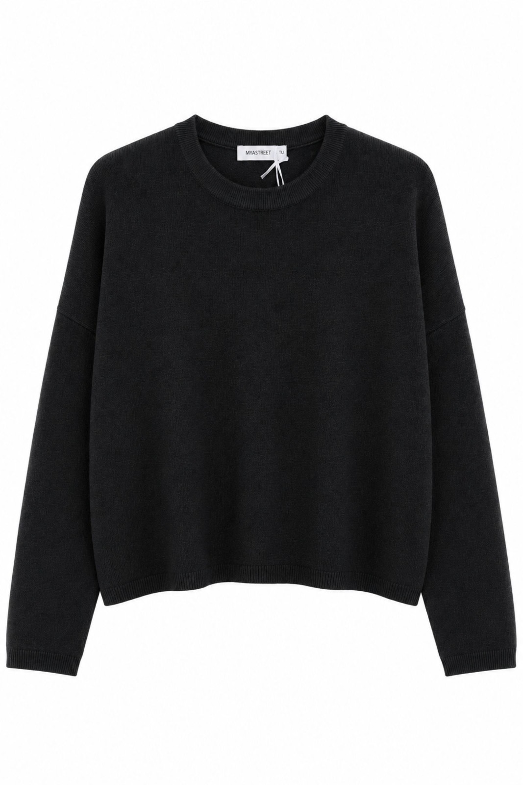 21 MAGLIONE GIROCOLLO MORBIDO - Nero, TU