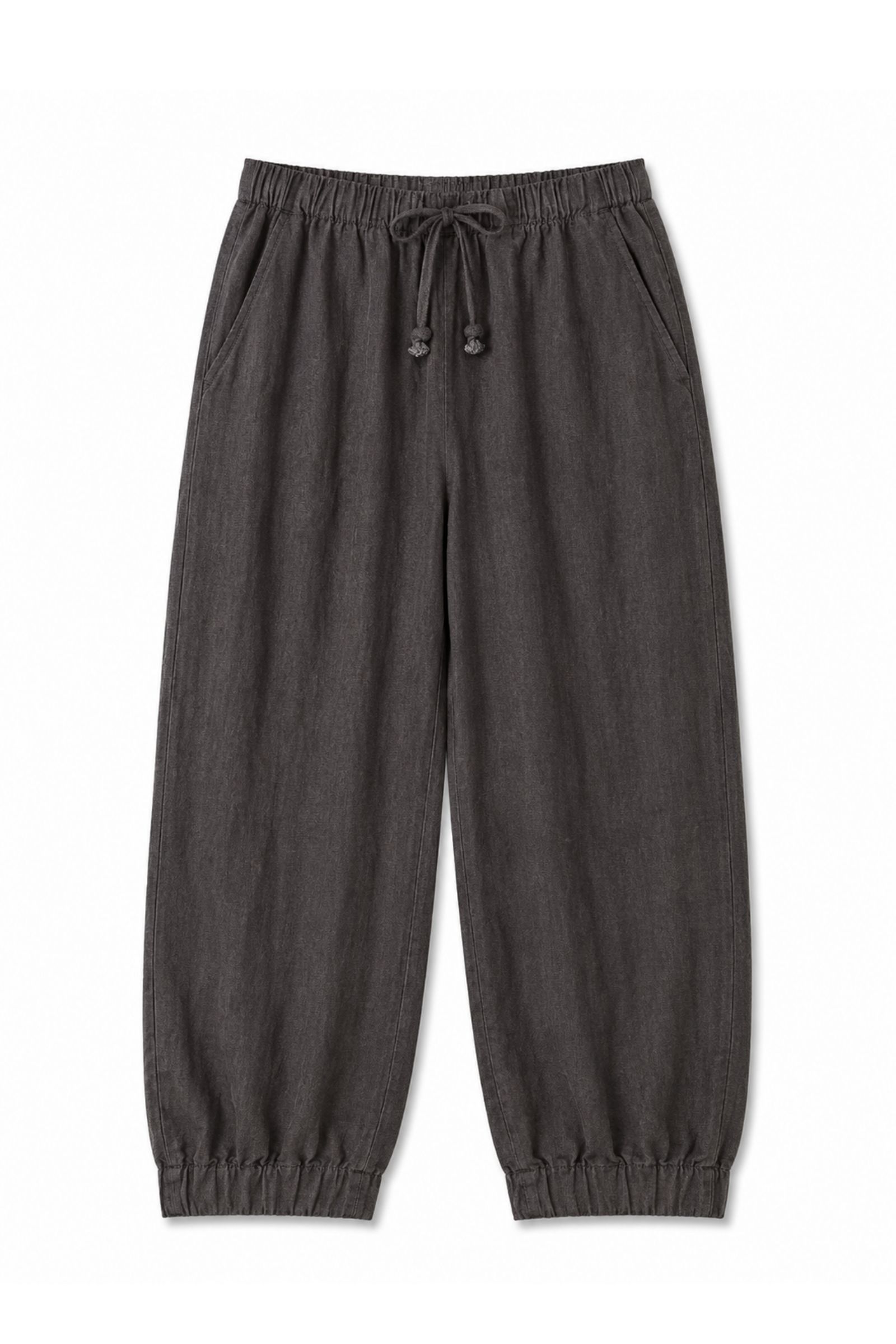22 PANTALONI IN LINO CON COULISSE - Moro, S