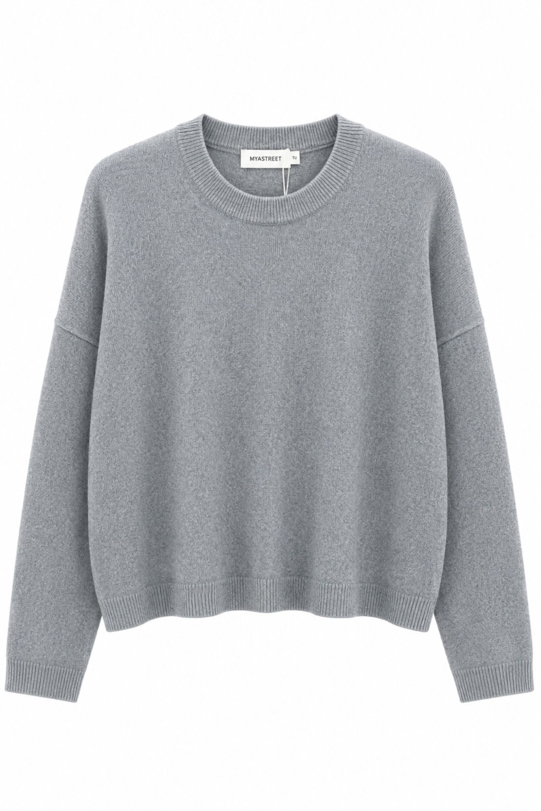 28 MAGLIONE GIROCOLLO MORBIDO - Grigio, TU