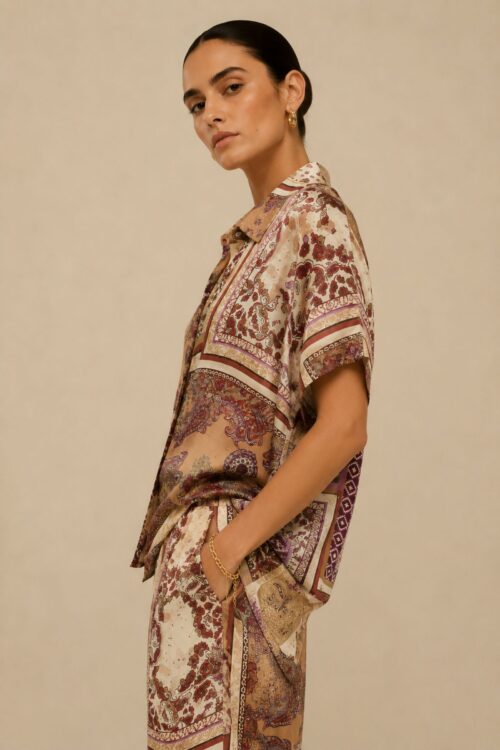 Alternative view of CAMICIA FANTASIA PAISLEY IN VISCOSA