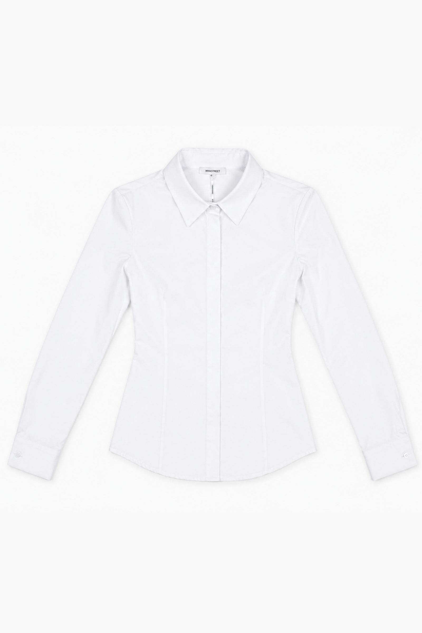 32 - Copia CAMICIA SLIM FIT CON BOTTONI NASCOSTI - Bianco, S