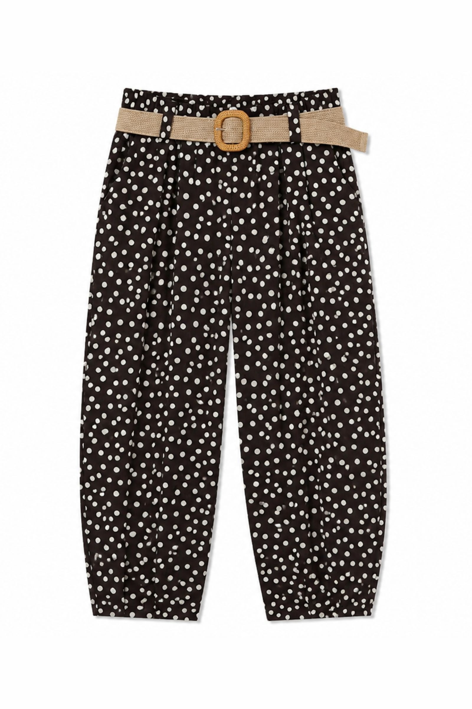 329 PANTALONI CON CINTURA A POIS - Moro, S