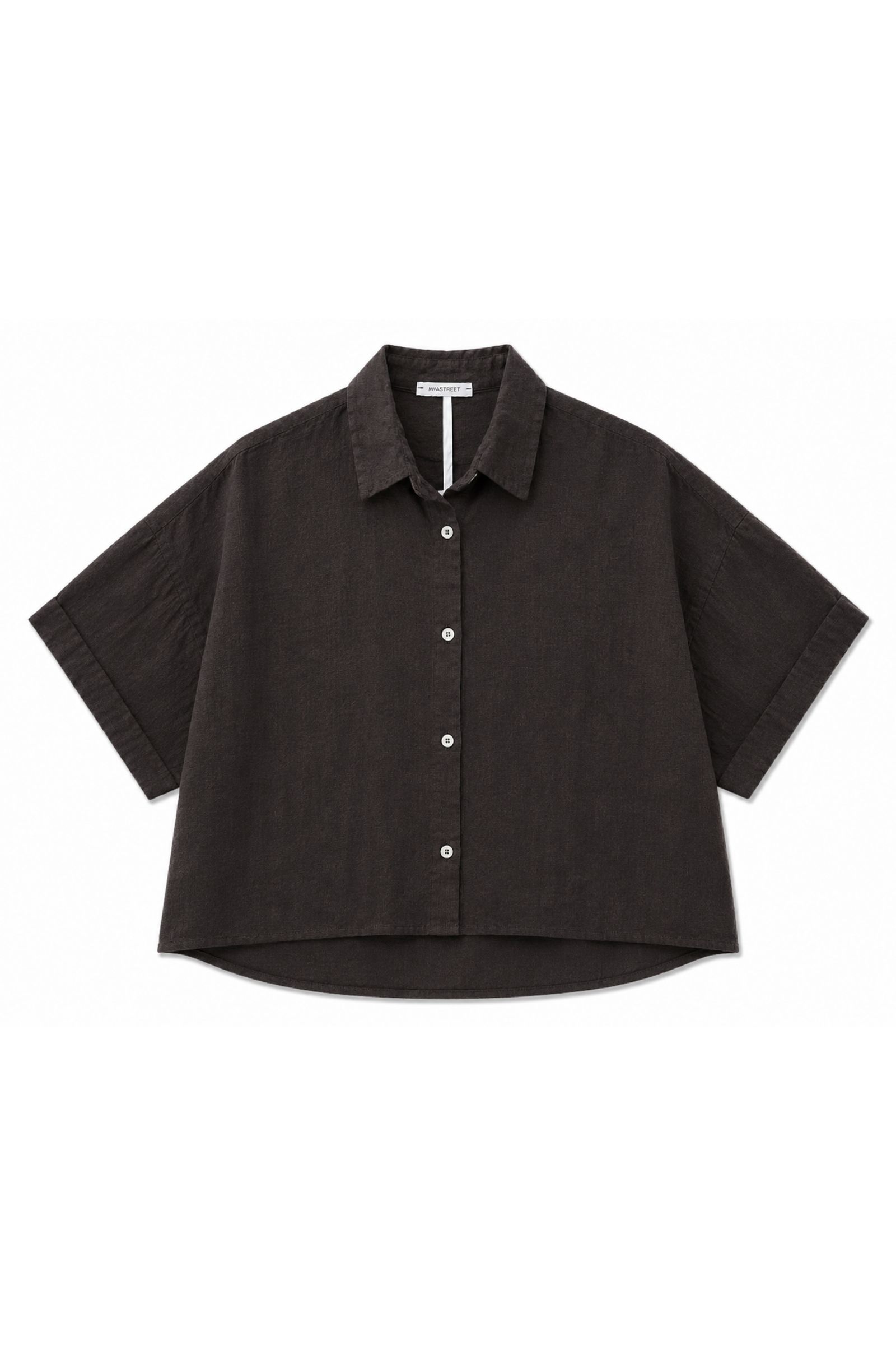 33 CAMICIA A MANICHE CORTE IN LINO - Moro, S