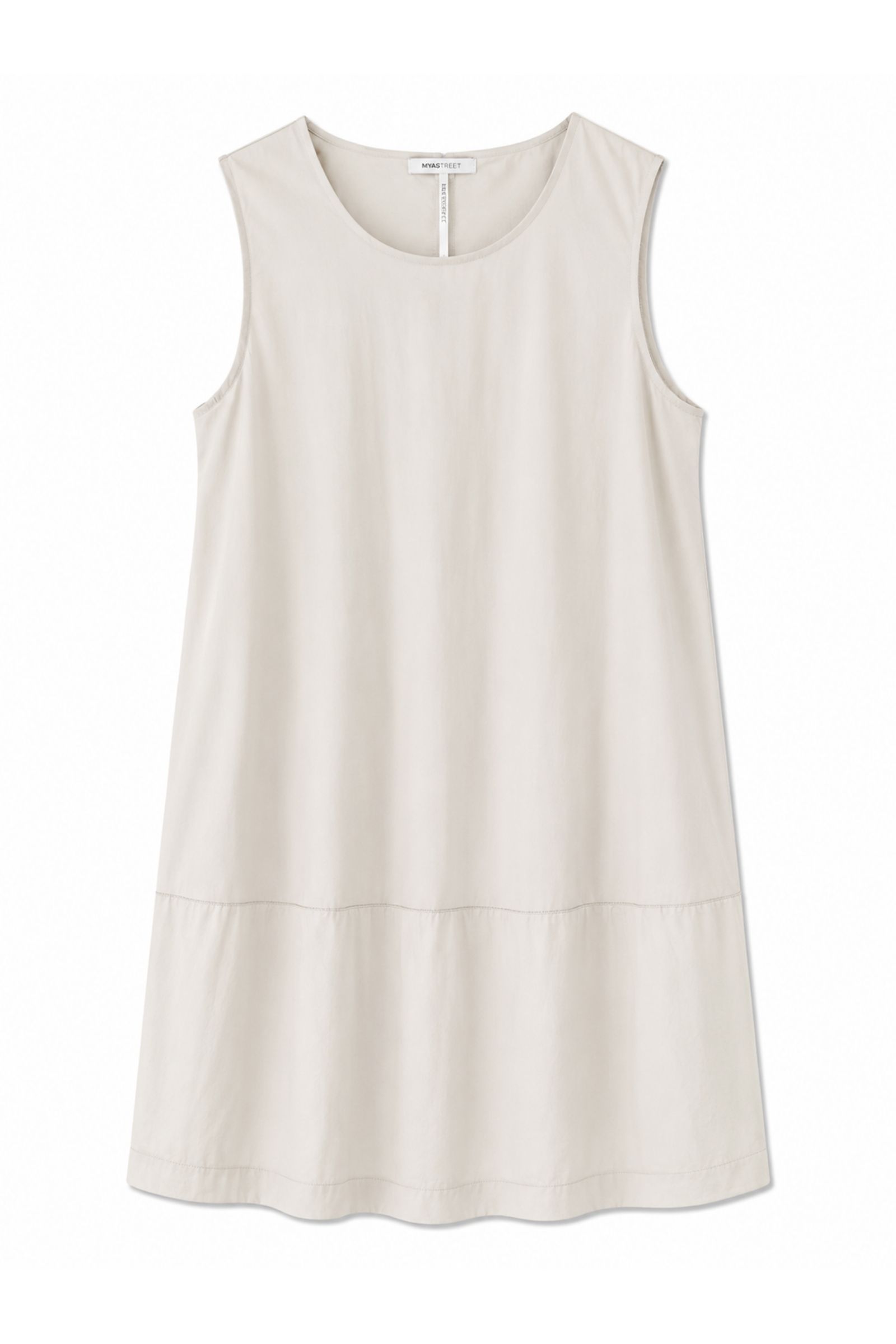 39 ABITO SENZA MANICHE IN VISCOSA A PALLONCINO - Beige, TU