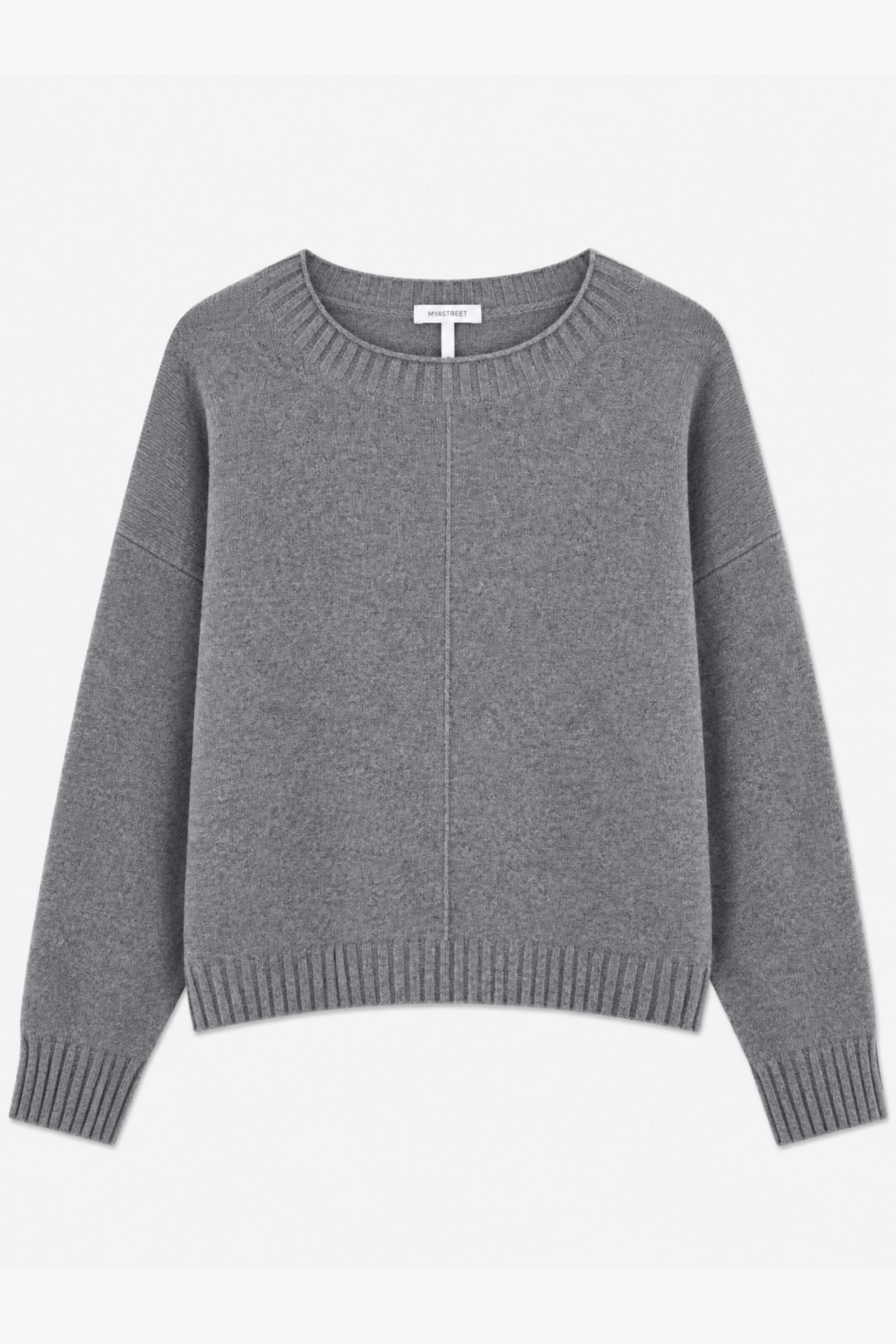 48 MAGLIA GIROCOLLO CON CUCITURA CENTRALE - Grigio, TU