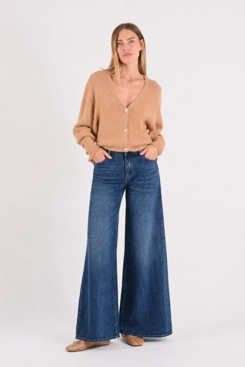 Alternative view of JEANS WIDE-LEG A VITA ALTA