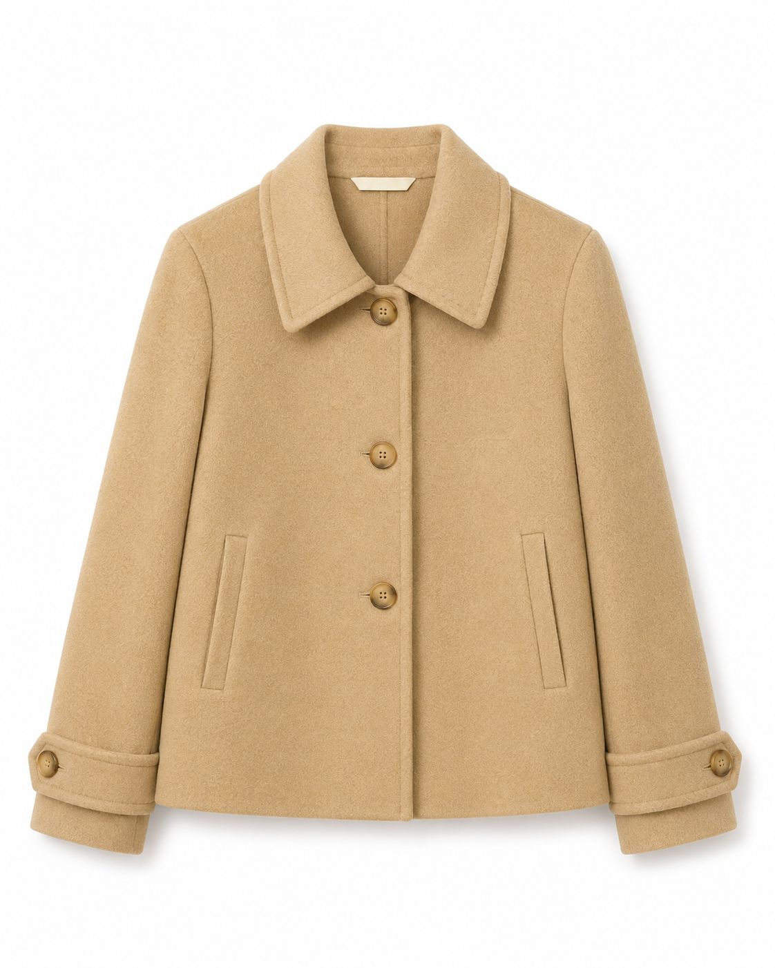5e80bab3-9578-4078-ae6a-5a5b911709db GIACCA CAPPOTTO CORTA CON COLLETTO - Cammello, S