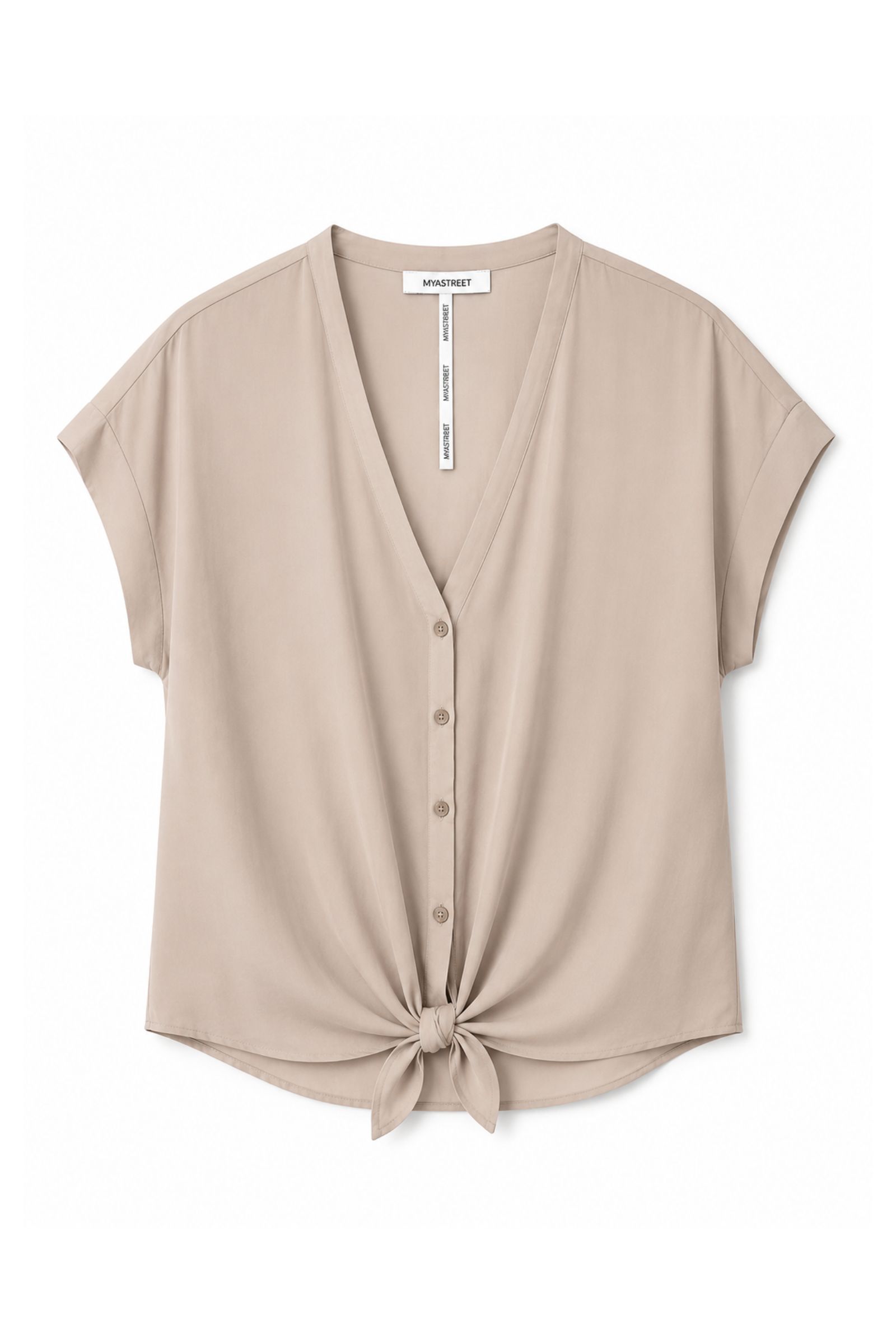 CAMICIA A MANICHE CORTE IN VISCOSA