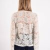 BLUSA SEMITRASPARENTE IN PIZZO FLOREALE CON MANICHE A CAMPANA - immagine 3