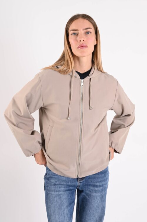 Alternative view of GIACCA BOMBER LEGGERA CON ZIP
