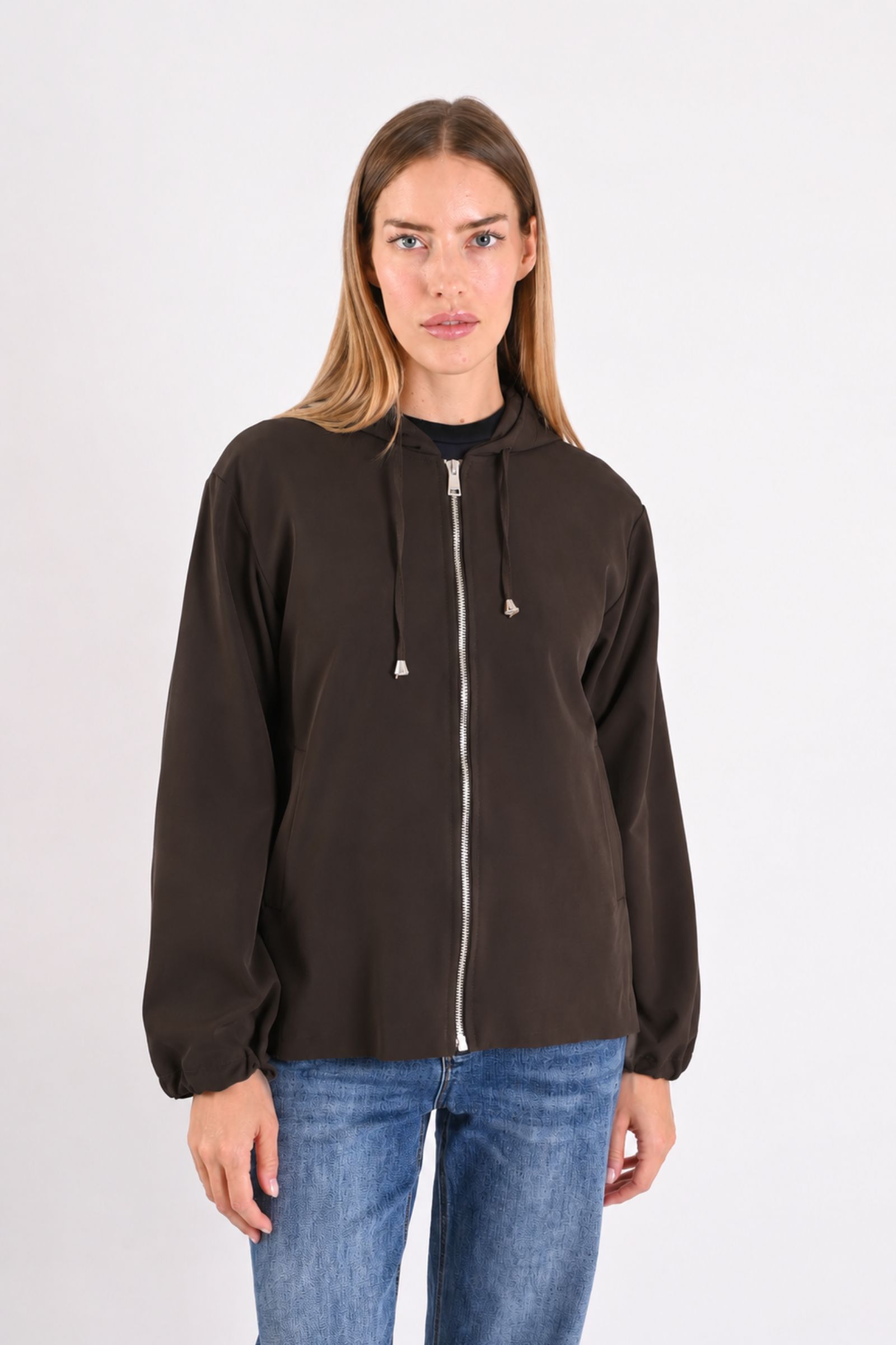 AM936-06_MORO GIACCA BOMBER LEGGERA CON ZIP - Moro, M