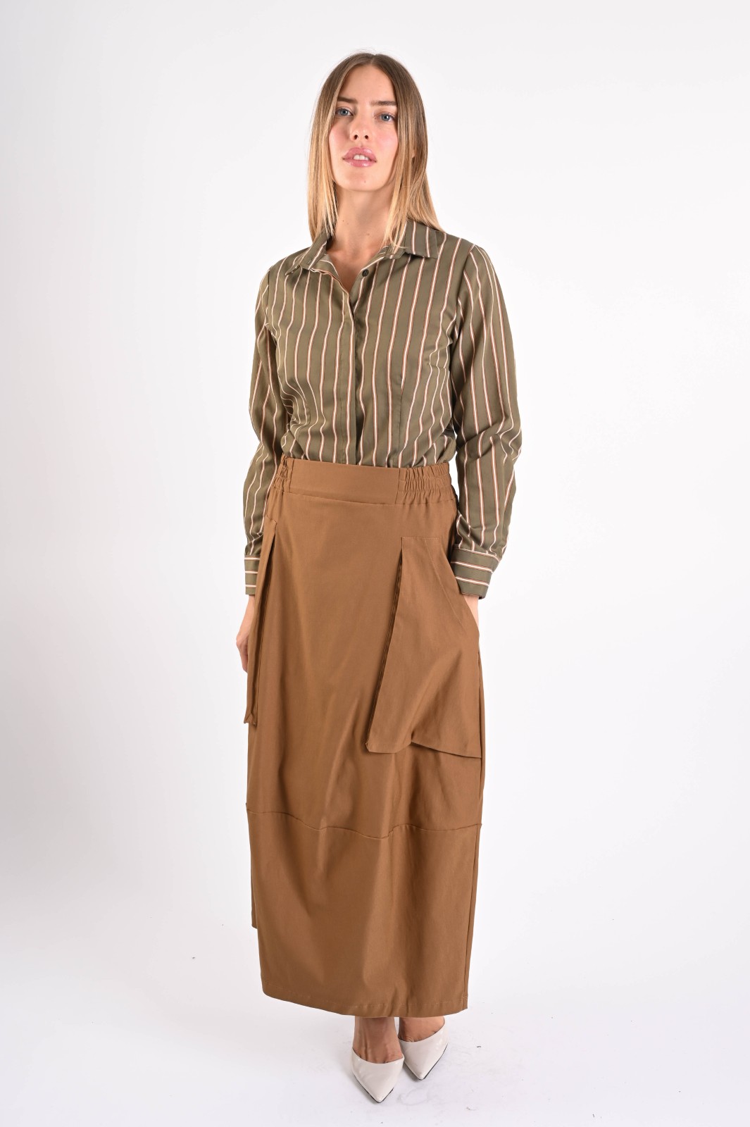 CAMICIA A RIGHE CON COLLO CLASSICO - immagine 4