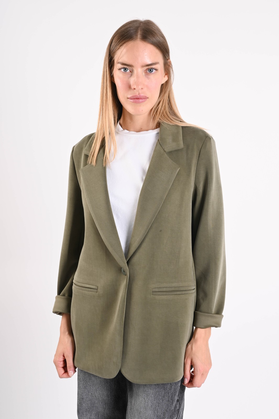 BLAZER IN TESSUTO MORBIDO EFFETTO TUTA