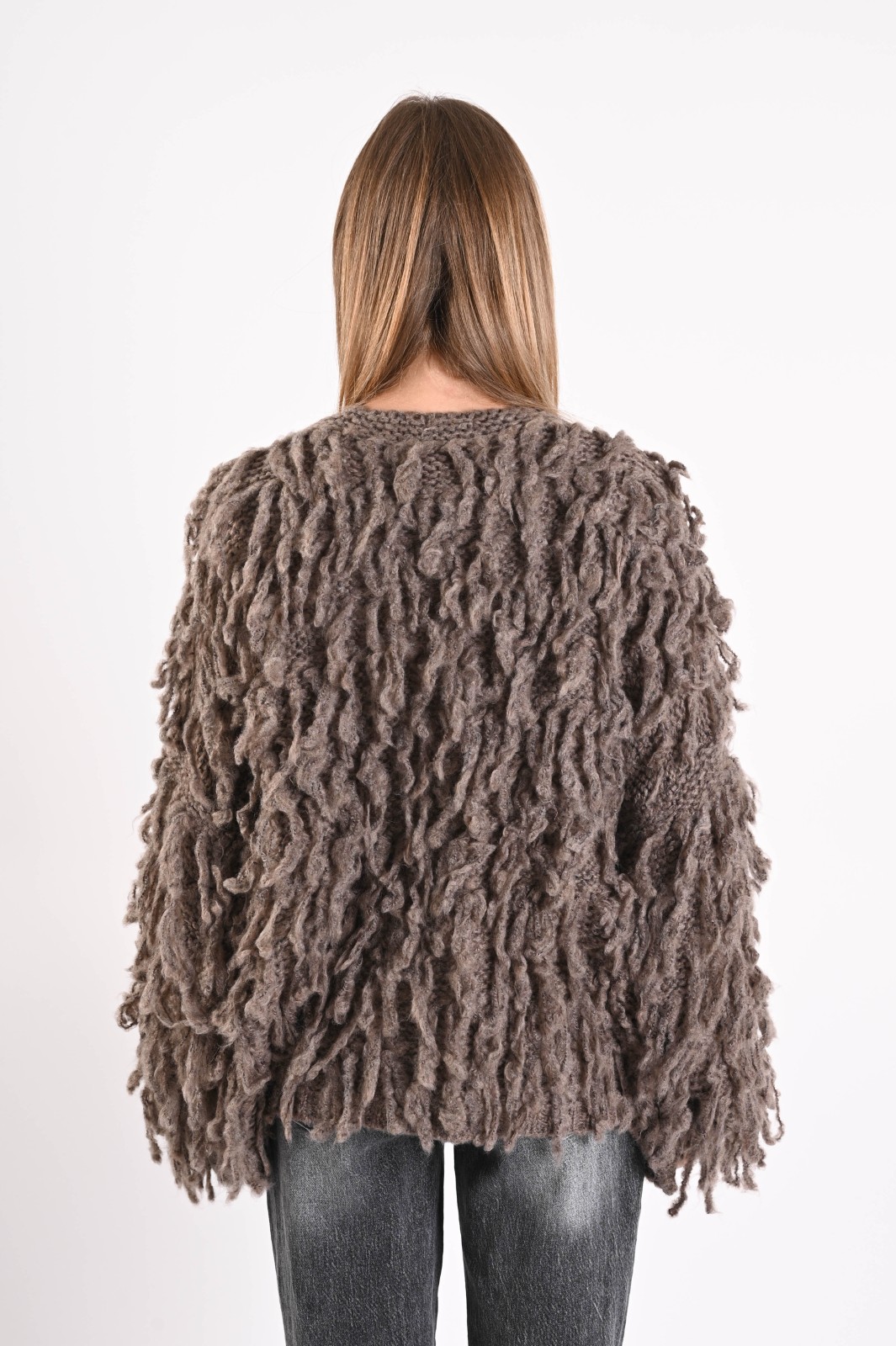 CARDIGAN MORBIDO CON FRANGE - immagine 4