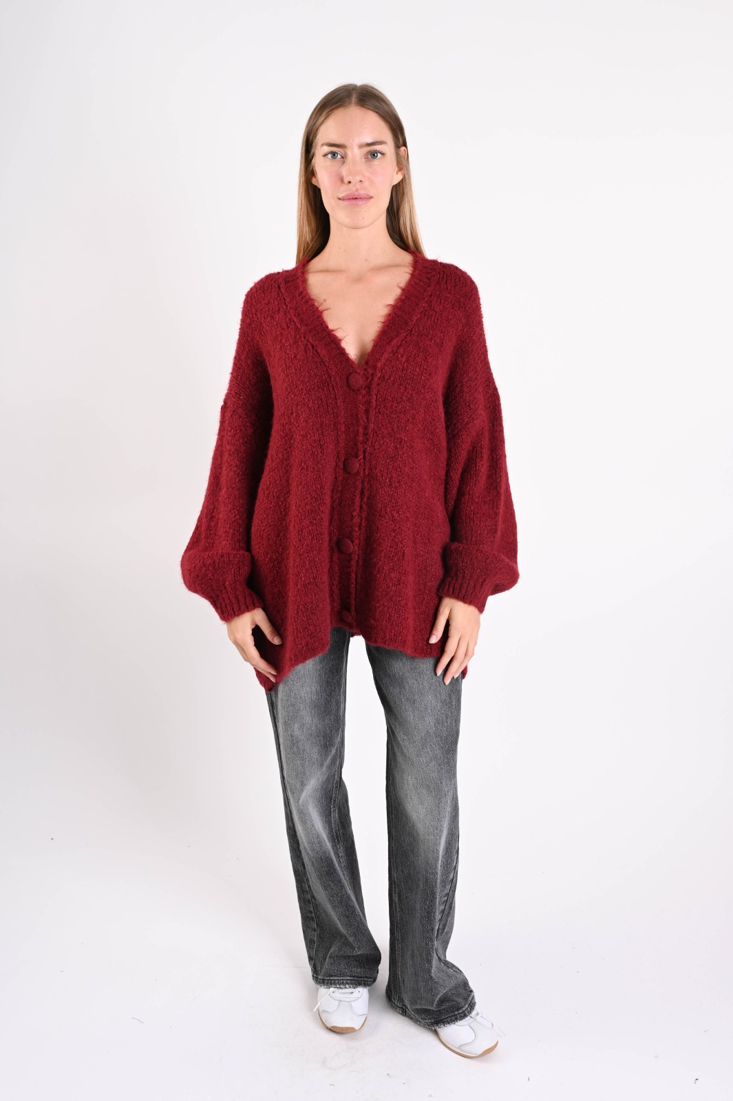 CARDIGAN OVERSIZE MORBIDO CON BOTTONI - immagine 4