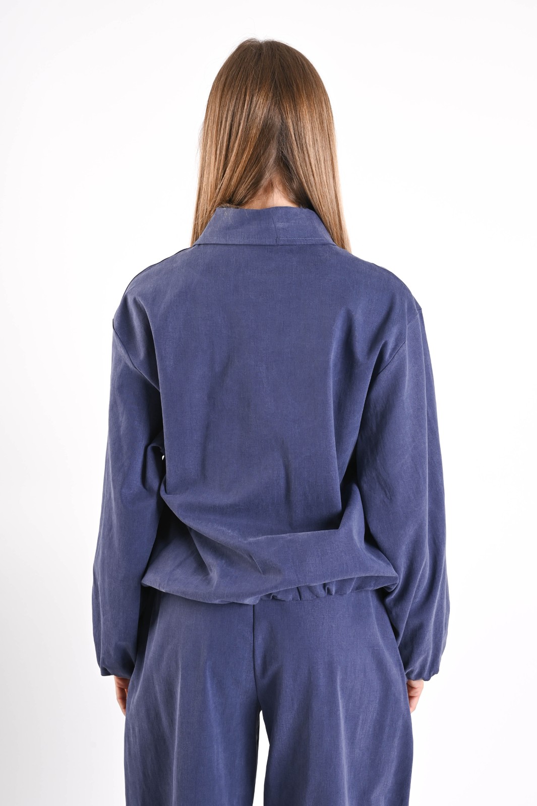GIACCA CORTA CON ZIP E COLLETTO - immagine 3