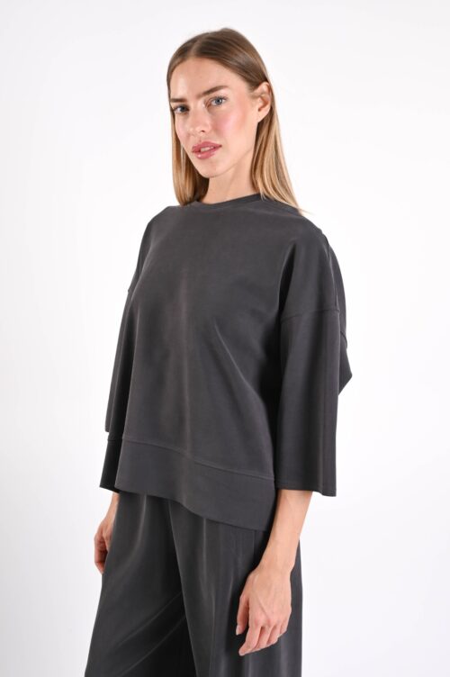 Alternative view of MAGLIA MORBIDA CON MANICHE A 3/4