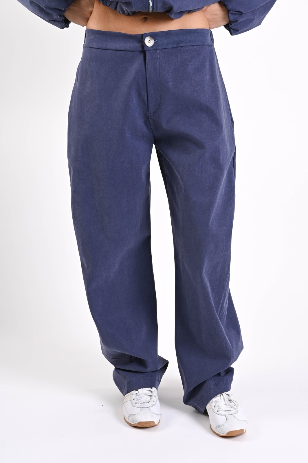 LM81770-06_BLU PANTALONE AMPIO CON PINCES - Blu, S
