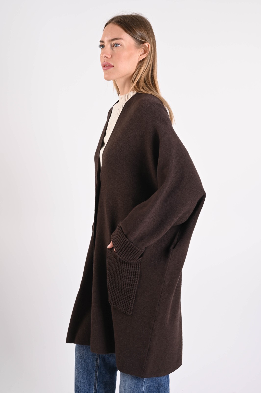 CARDIGAN LUNGO CON TASCHE - immagine 6