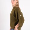 MAGLIONE MORBIDO CON MANICHE A 3/4 E BOTTONI - immagine 2