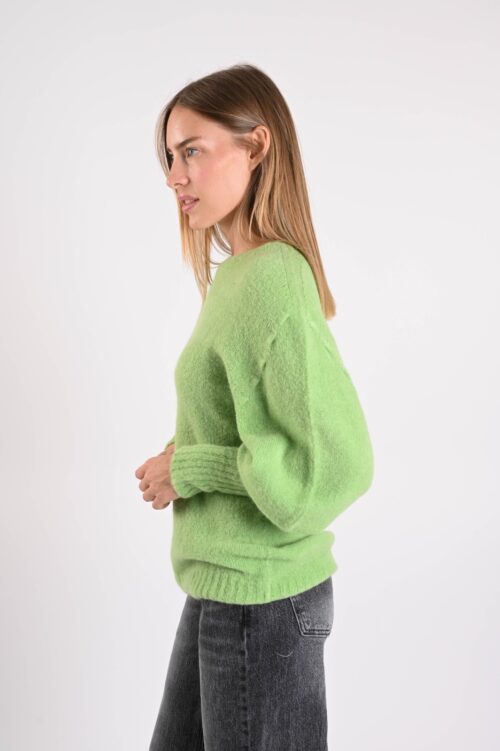 Alternative view of MAGLIONE MORBIDO CON MANICHE A SBUFFO