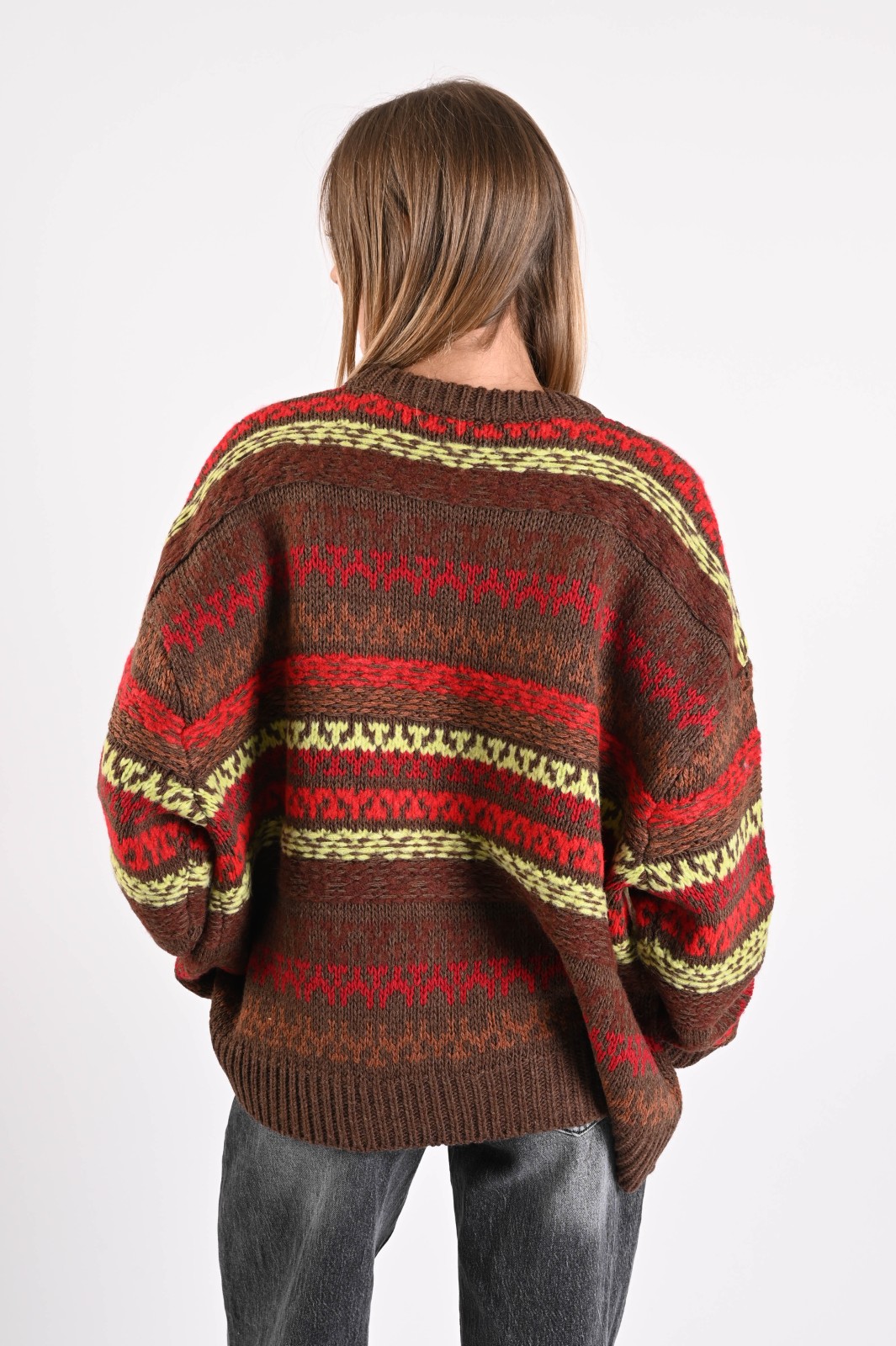 MAGLIONE JACQUARD OVERSIZE - immagine 3