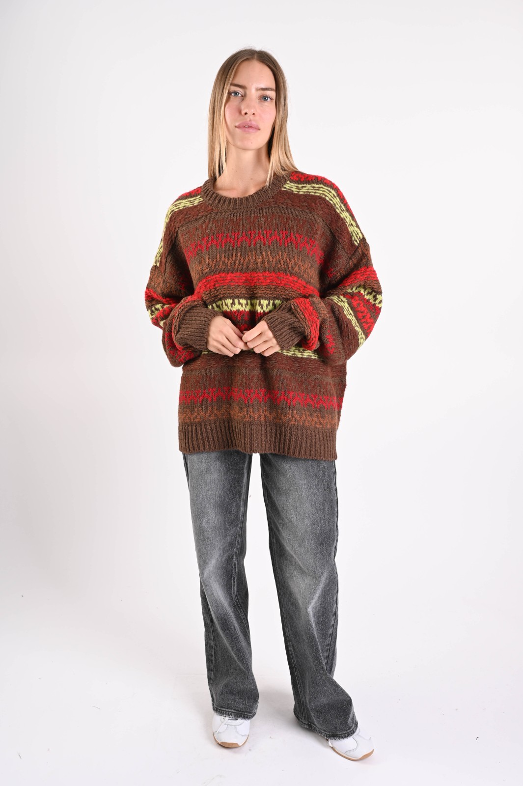 MAGLIONE JACQUARD OVERSIZE - immagine 4