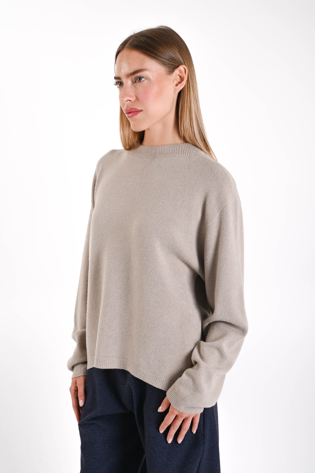 MAGLIONE COMFORT FIT GIROCOLLO - immagine 2