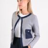 GIACCA IN MAGLIA CON PROFILI A CONTRASTO - immagine 2