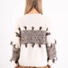 MAGLIONE JACQUARD CON FRANGE - immagine 3