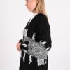 CARDIGAN JACQUARD CON FRANGE - immagine 2