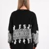 CARDIGAN JACQUARD CON FRANGE - immagine 3
