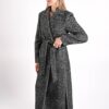 CAPPOTTO LUNGO A SPINA DI PESCE CON CINTURA - immagine 4